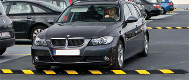 How to Install a Rubber Speed Bump on Asphalt