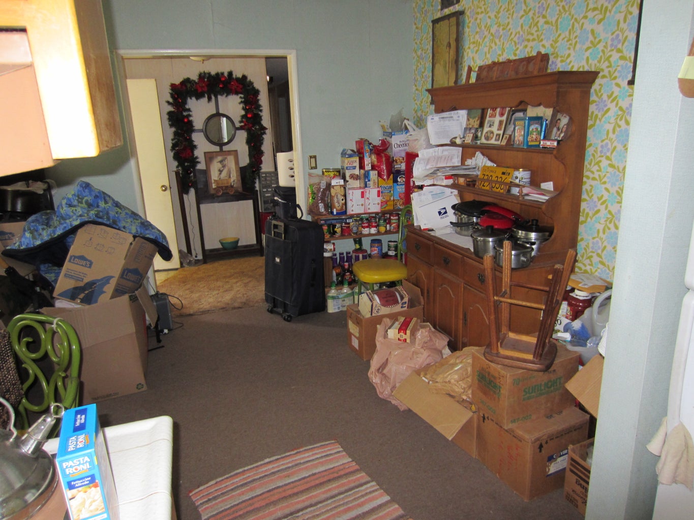 Disheveled Cramped Living Space