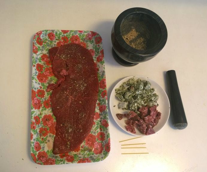 Filled Minute Steak