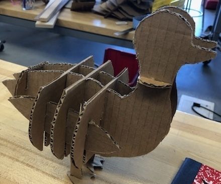 Corrugated Cardboard Duck