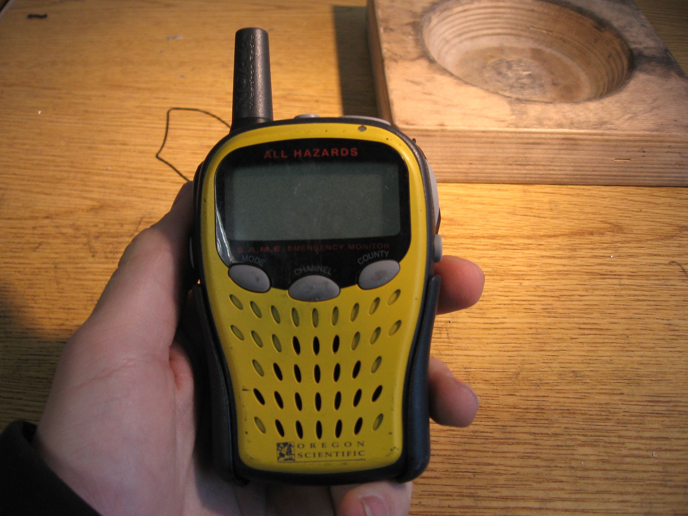 External antenna for Emergency Weather Radio