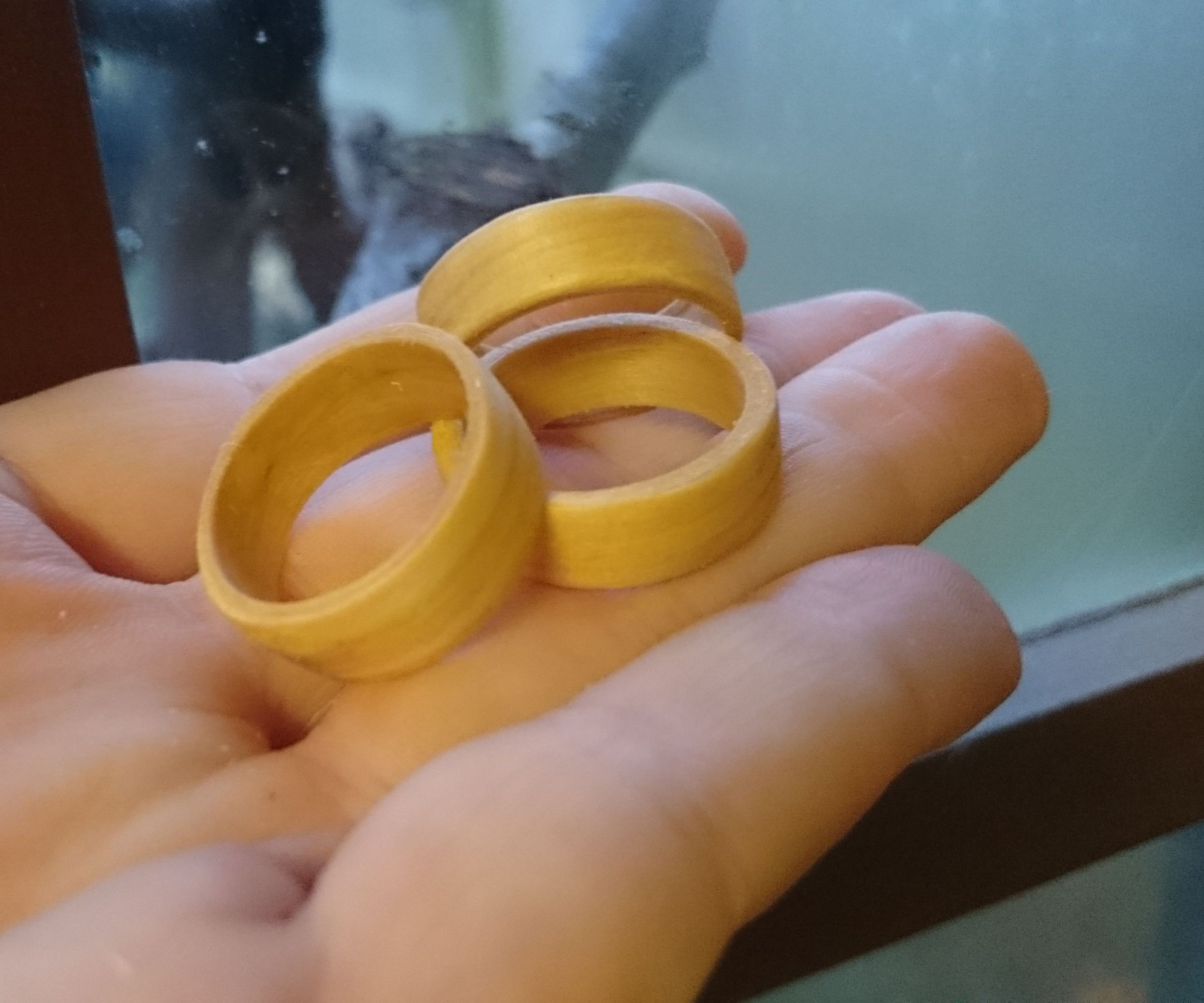 Pallet Wood Ring From a Single Wood Shaving