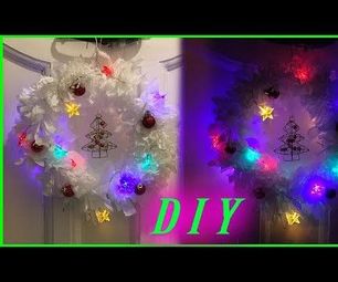 DIY Christmas Wreath Using Plastic Bags