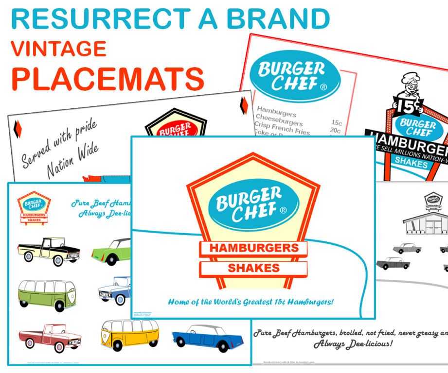 Resurrect a Brand - Burger Chef - Part 5 - Vintage Placemat