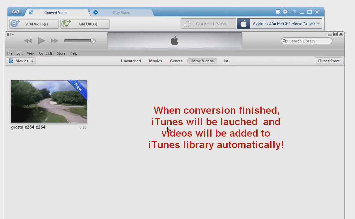 How to Convert and Export Videos to ITunes Automatically for IPad Air