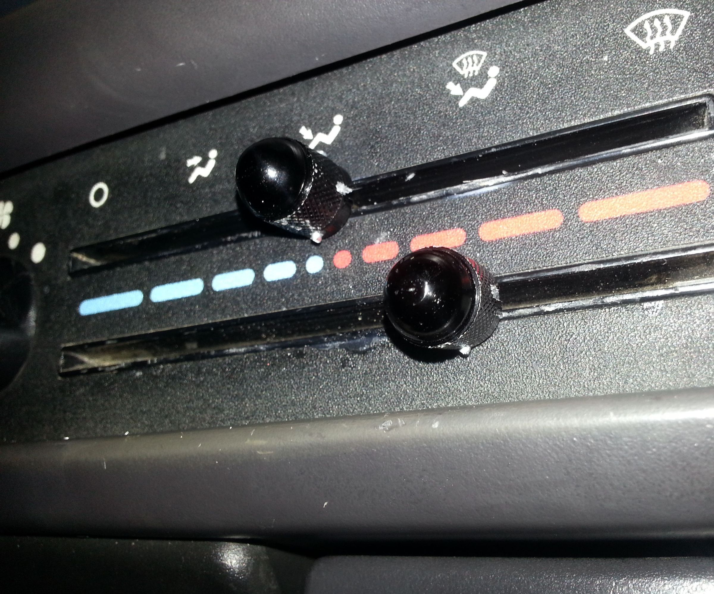 DIY AC/Heater Panel Control Knobs