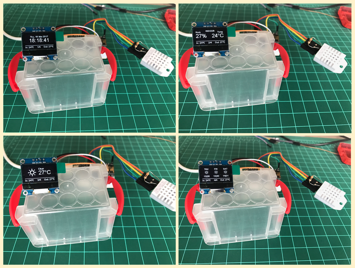 IoT Made Simple: Home Weather Station With NodeMCU and OLED : 6 Steps ... Circuit Diagram