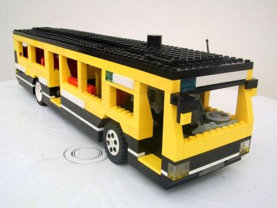 Lego Geared Bus With Steering.
