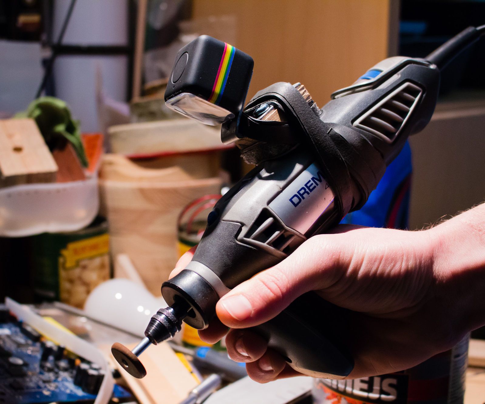 Make Cool Onboard Videos on Tools: Custom Mounts & Closer Focus for Polaroid Cube