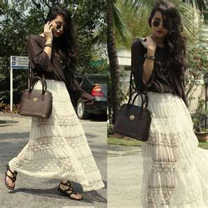HOW TO SEW EASY LACES MAXI SUMMER SKIRT