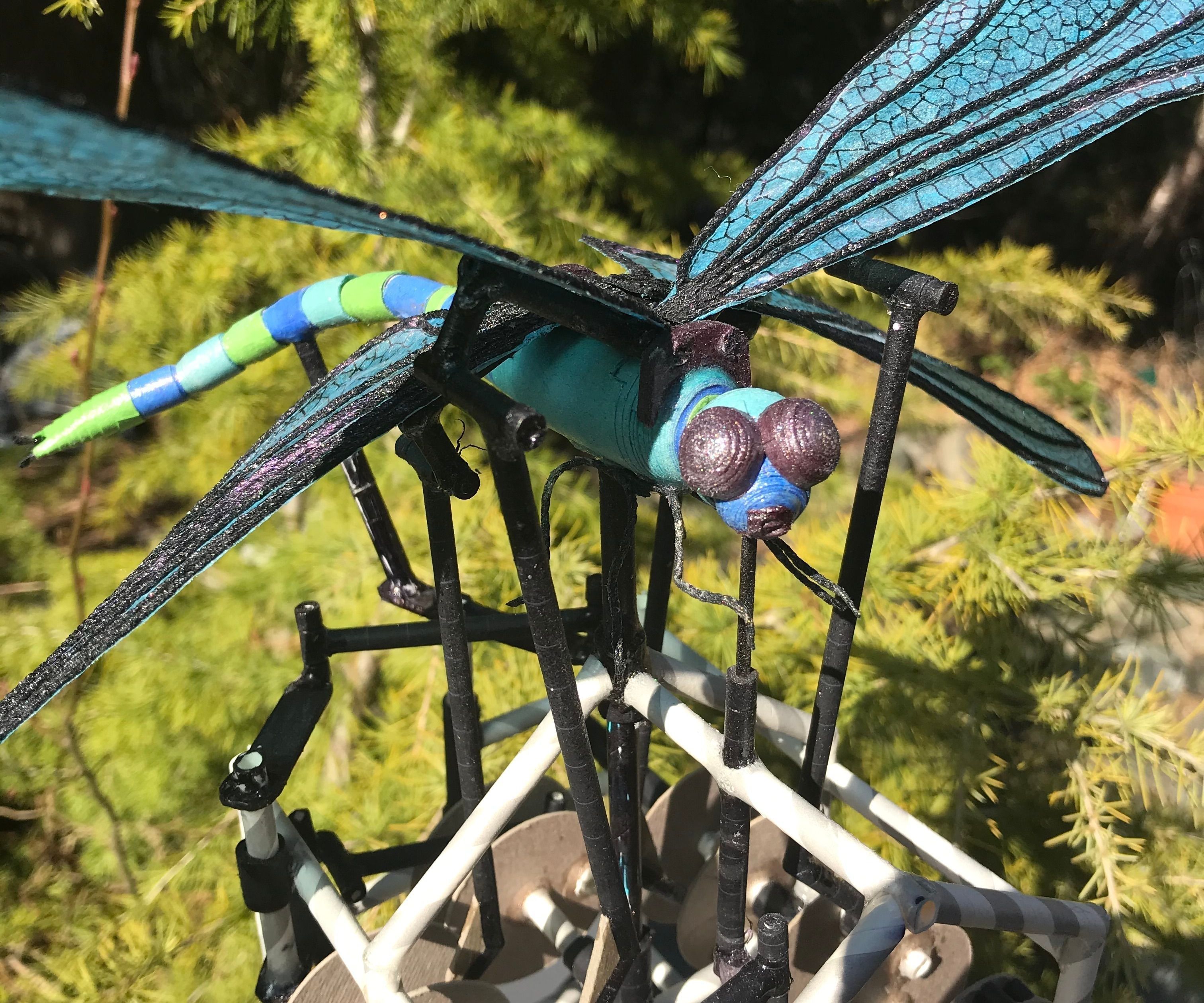 Paper Animatronic Dragonfly