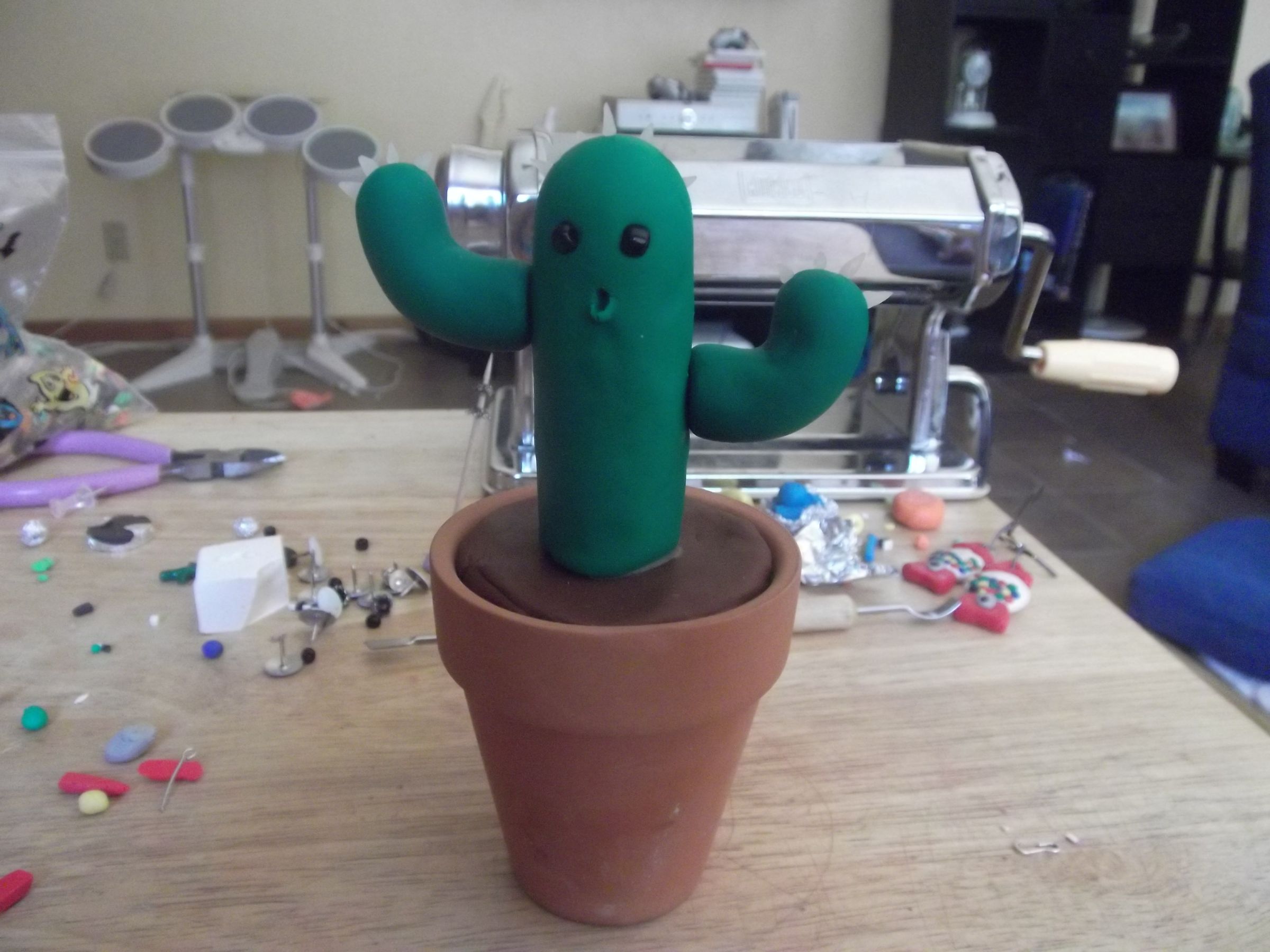 Cute Polymer Clay Cactus
