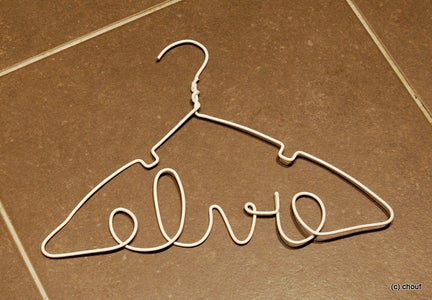 Personalized Wire Hanger for Baby Clothes