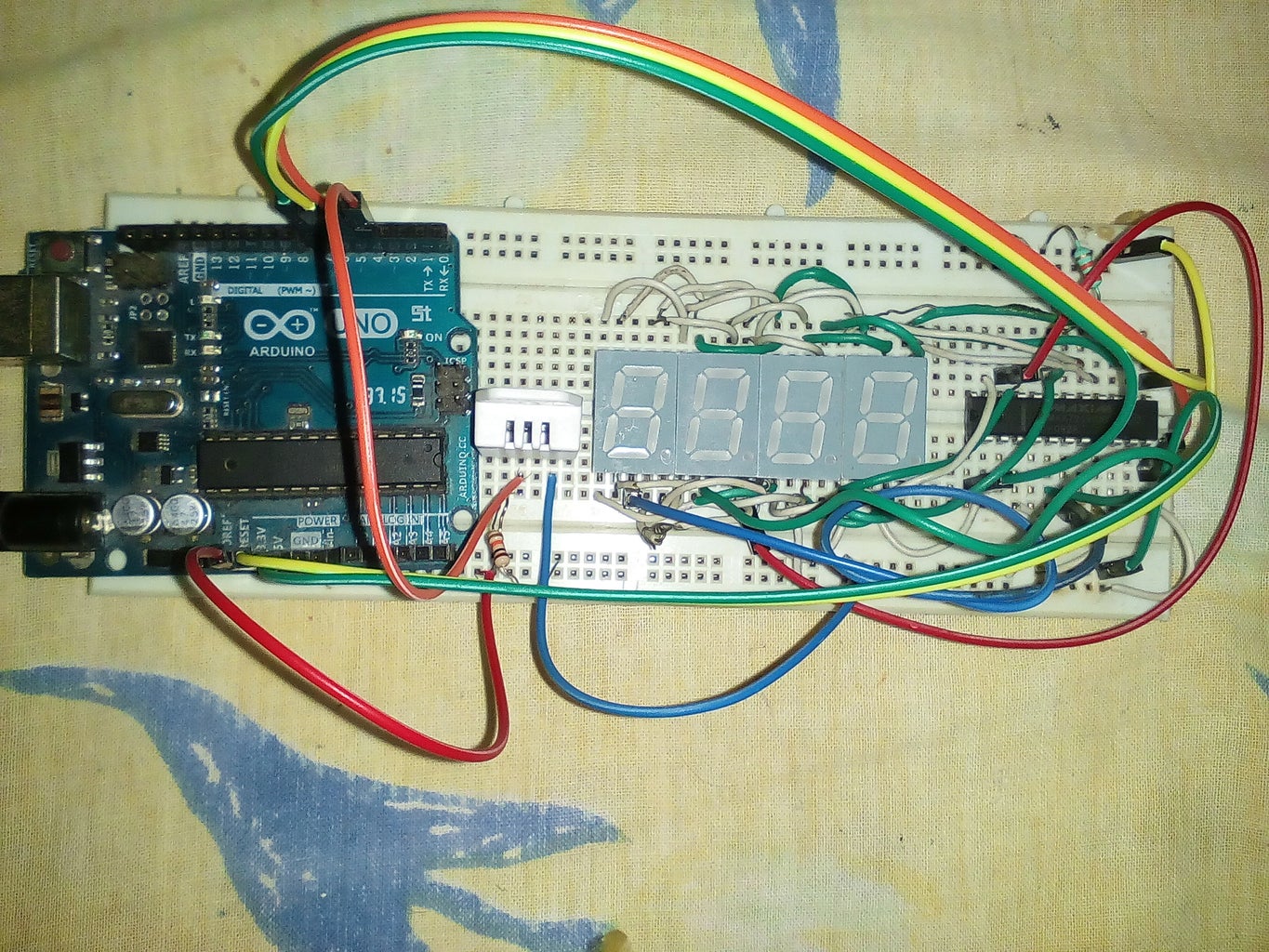 Temperature and Humidity Monitor Using DHT22 & MAX7219 : 4 Steps (with ...