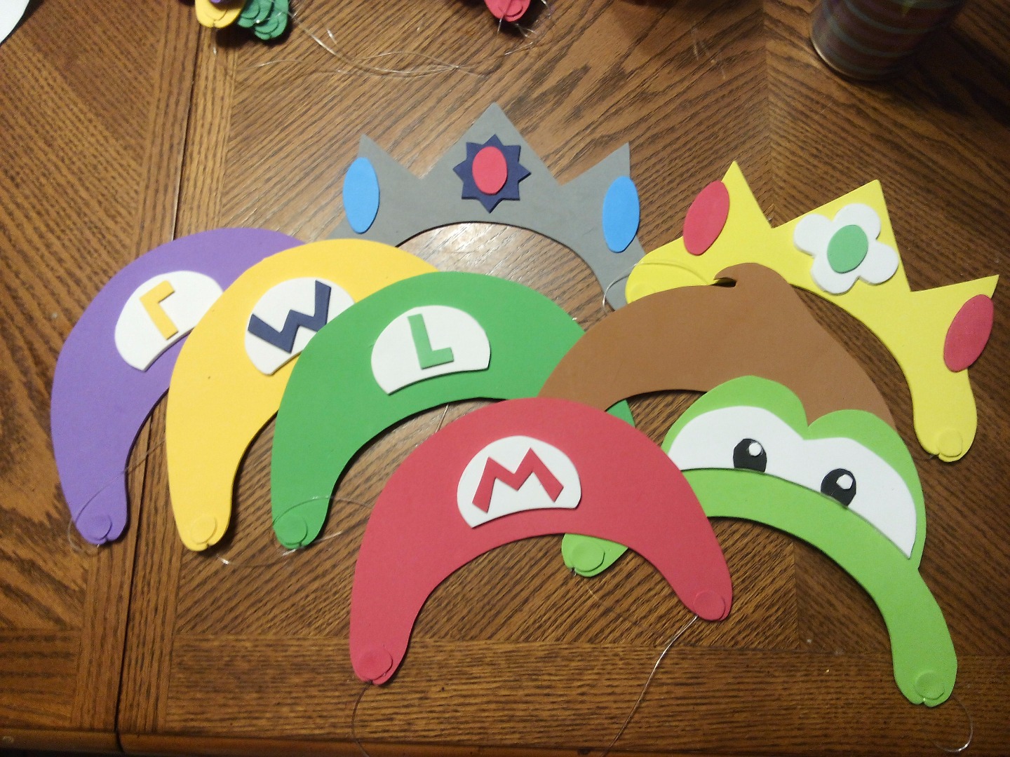mario characters hats