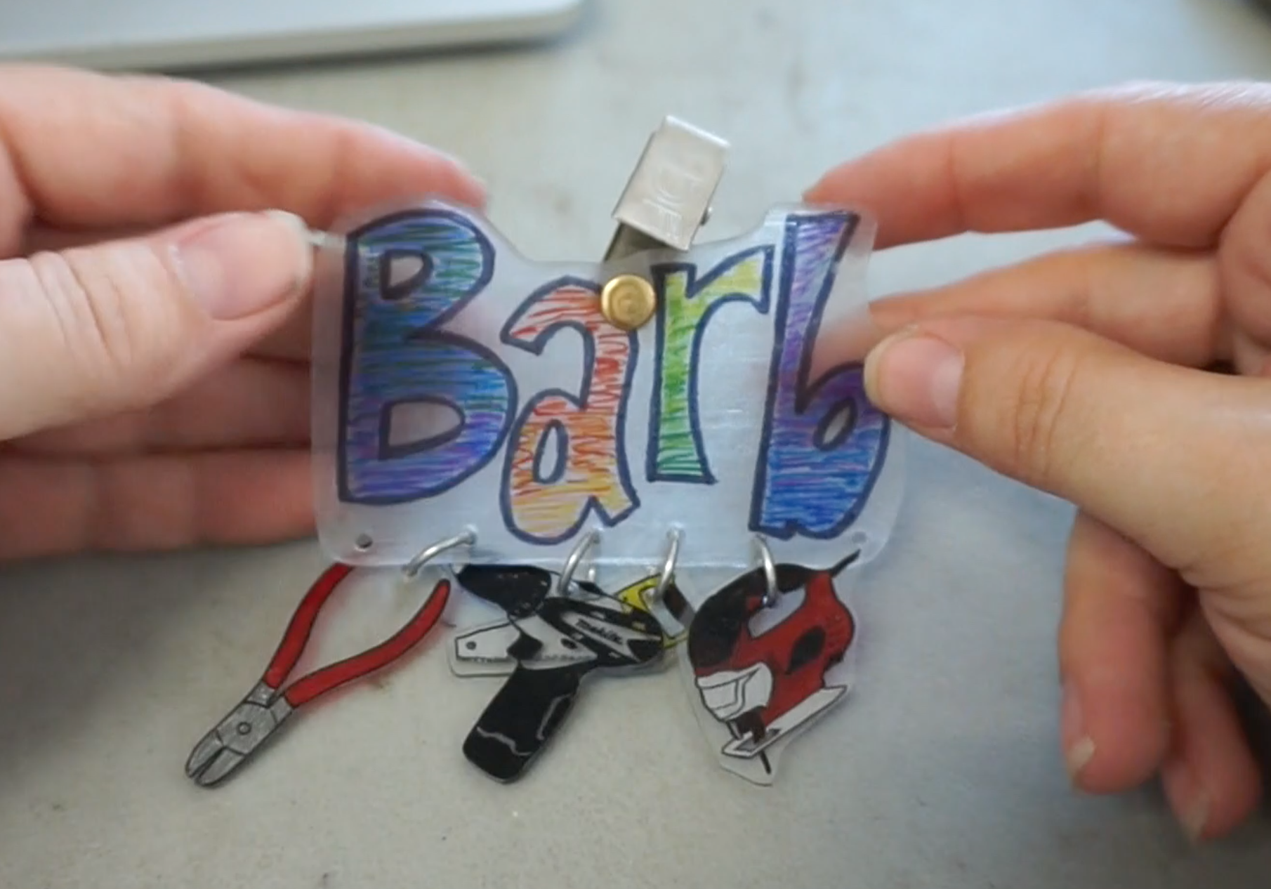 Shrink Plastic How Name Tag : 5 Steps (with Pictures) - Instructables