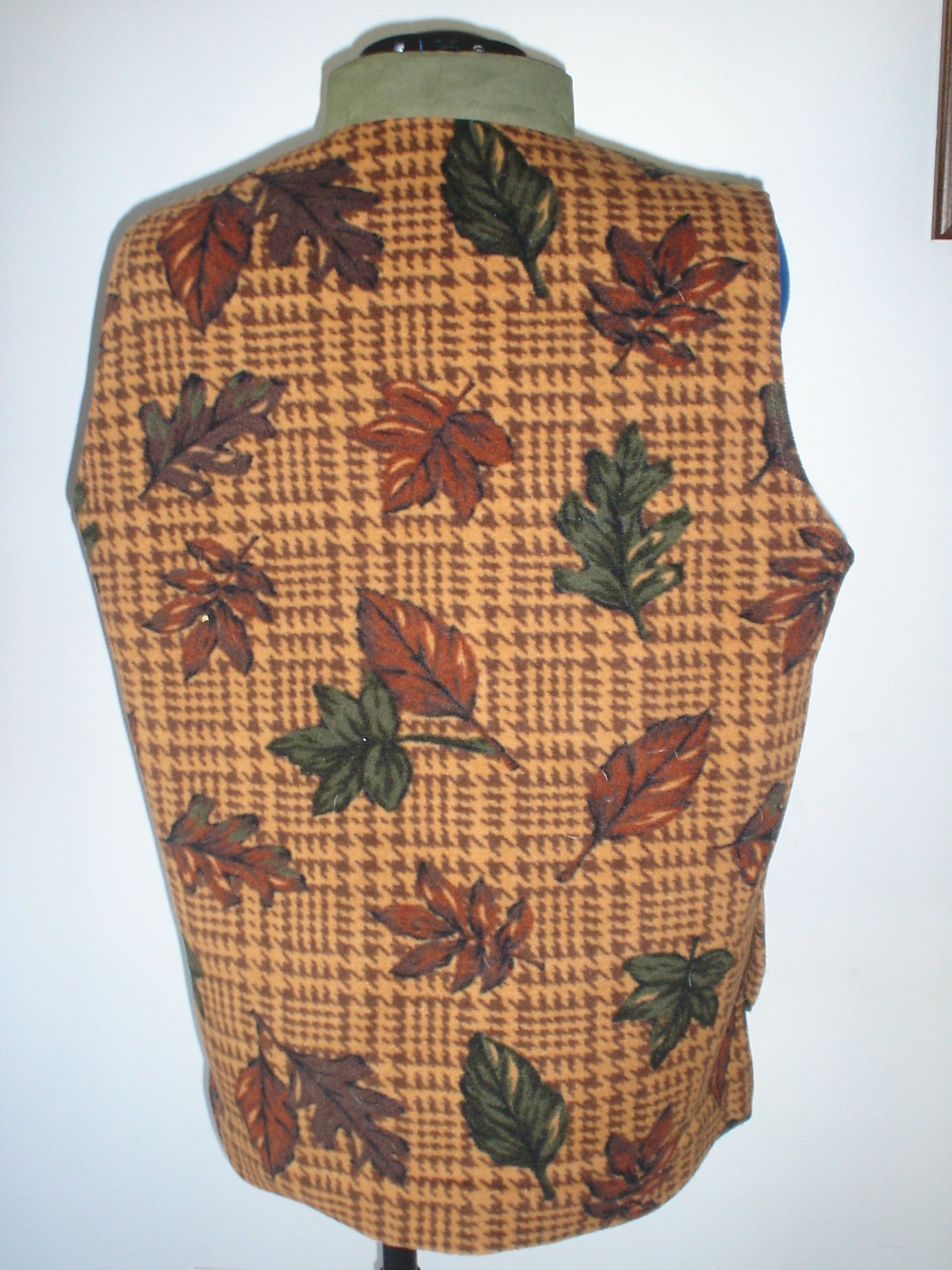 Fleece and ultrasuede vest