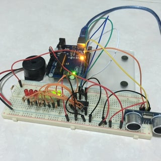 Arduino - Ultrasonic Sensor With LED's and Buzzer : 5 Steps - Instructables