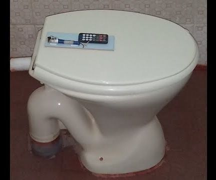 Infrared Remote Control  on Commode....watch It
