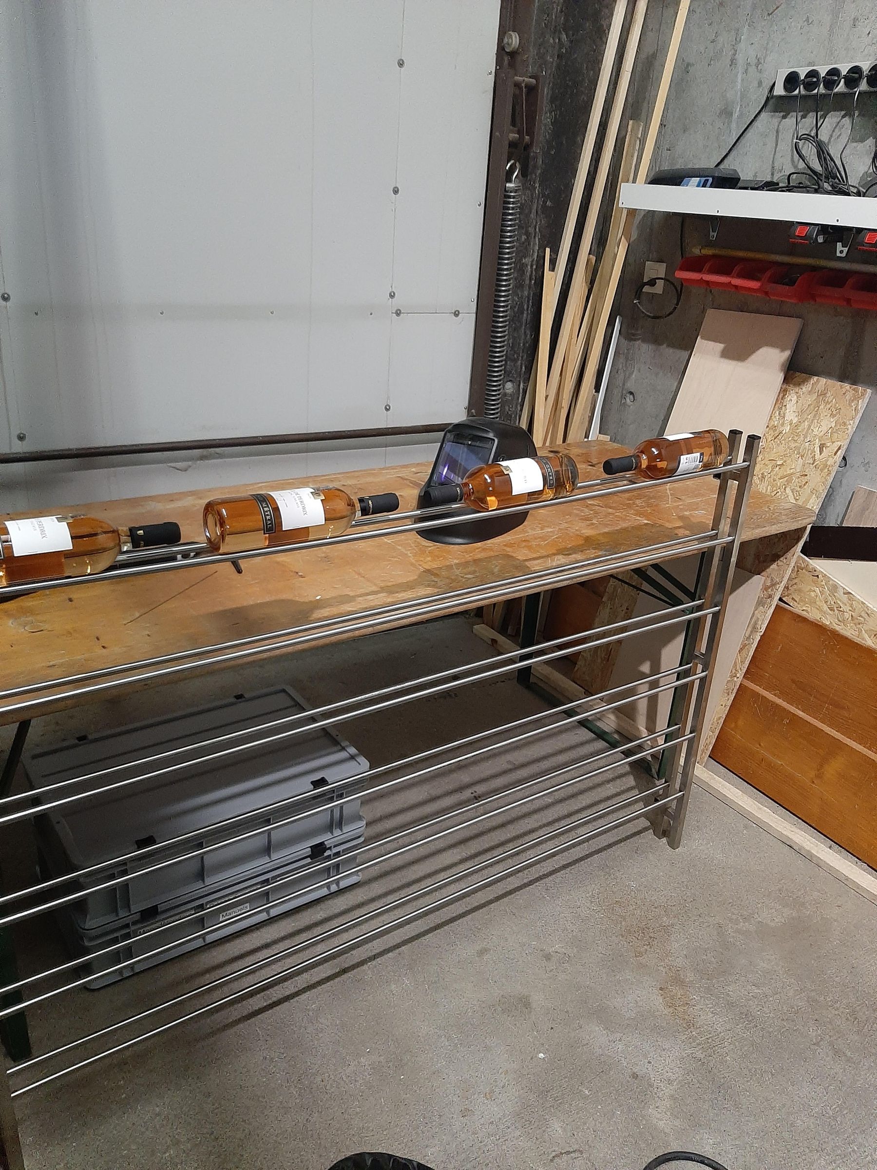 Instructables Material Rack Creating a Stylish Stainless Steel Wine Rack : 6 Steps (with Pictures ...