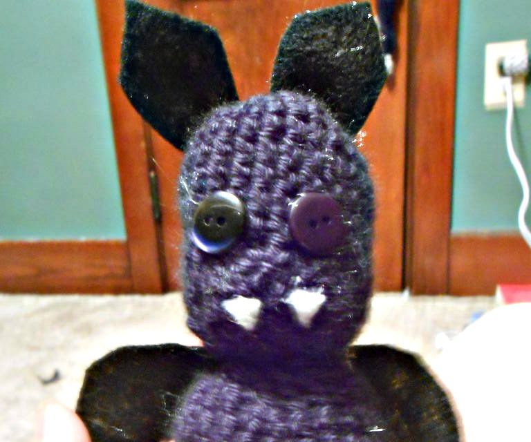 Crocheted Bat