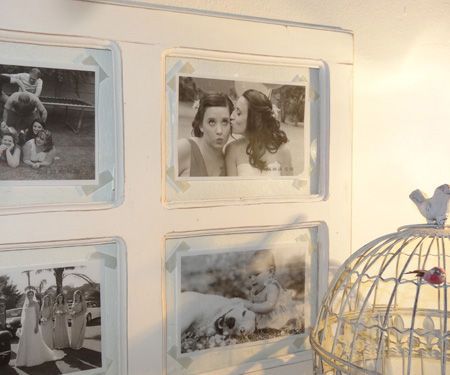 Make a Vintage Window Frame Picture Gallery