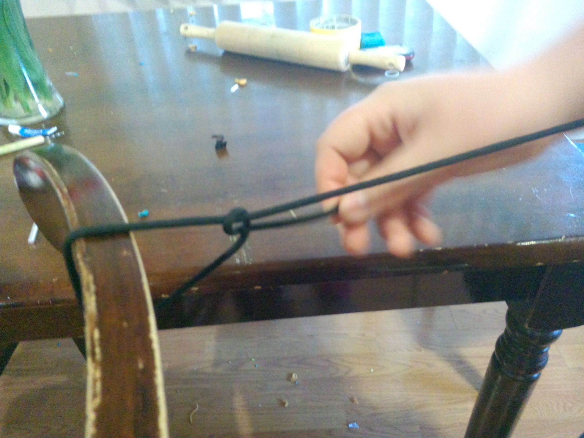 How to Tie Two Halfhitches and a Tautline Hitch. 9 Steps