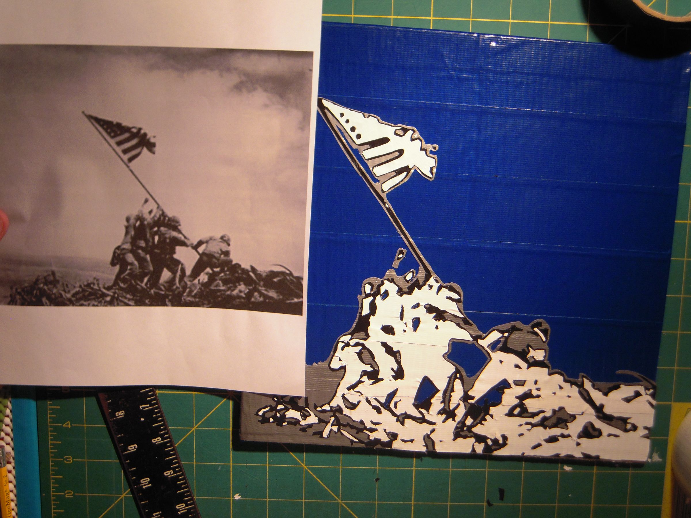 Duct Tape Artwork 6 Steps (with Pictures) Instructables