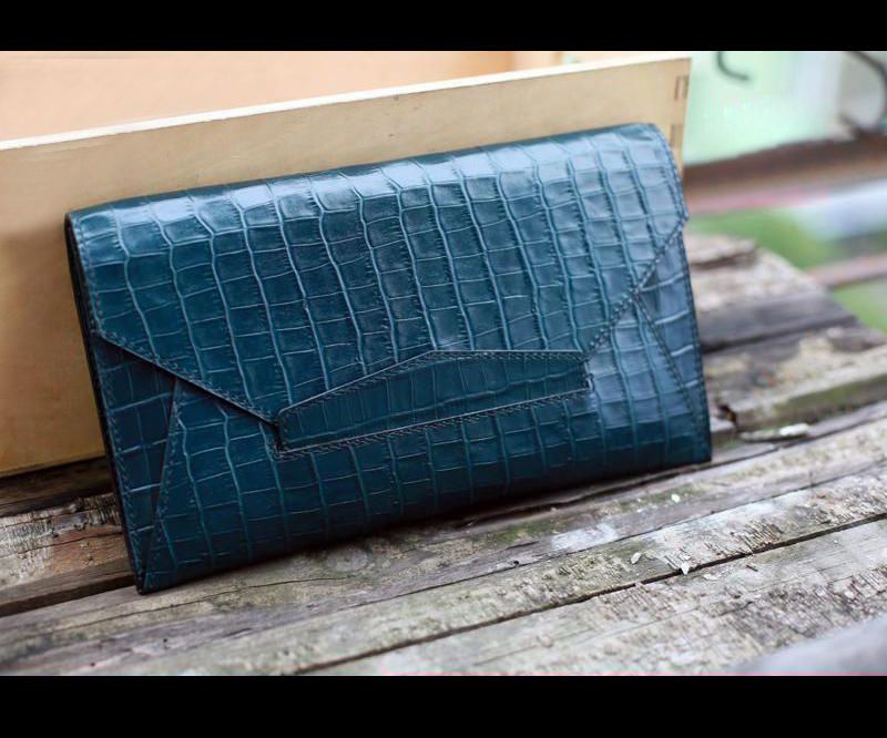 Leather Envelope Clutch