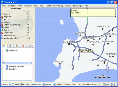 Open the Map in QlandkarteGT