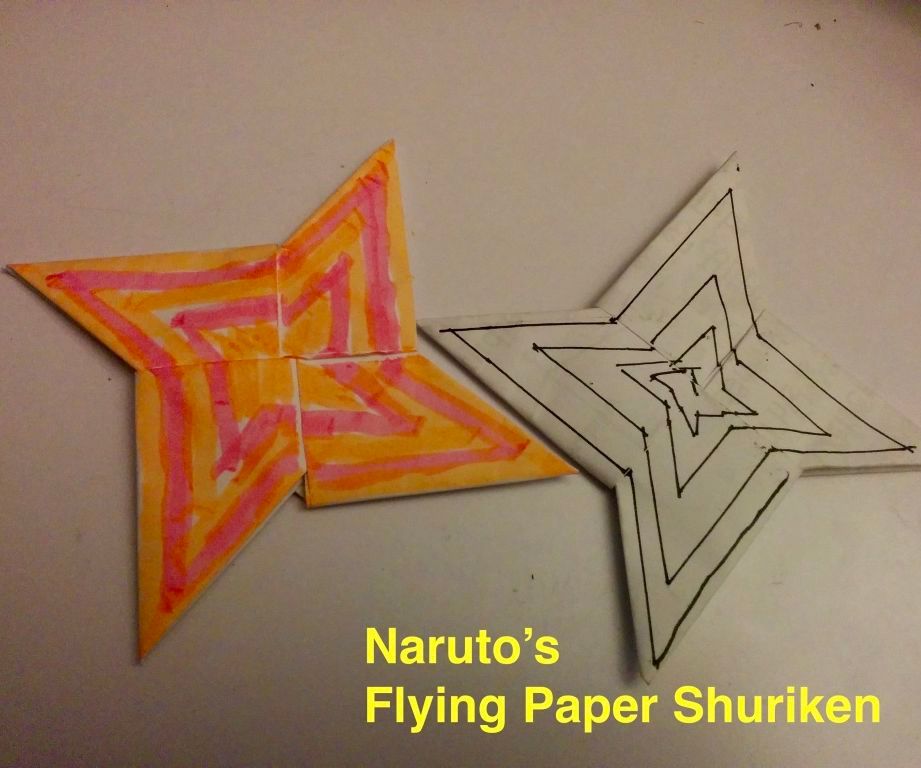 Naruto's Flying Paper Shuriken (Ninja Star)