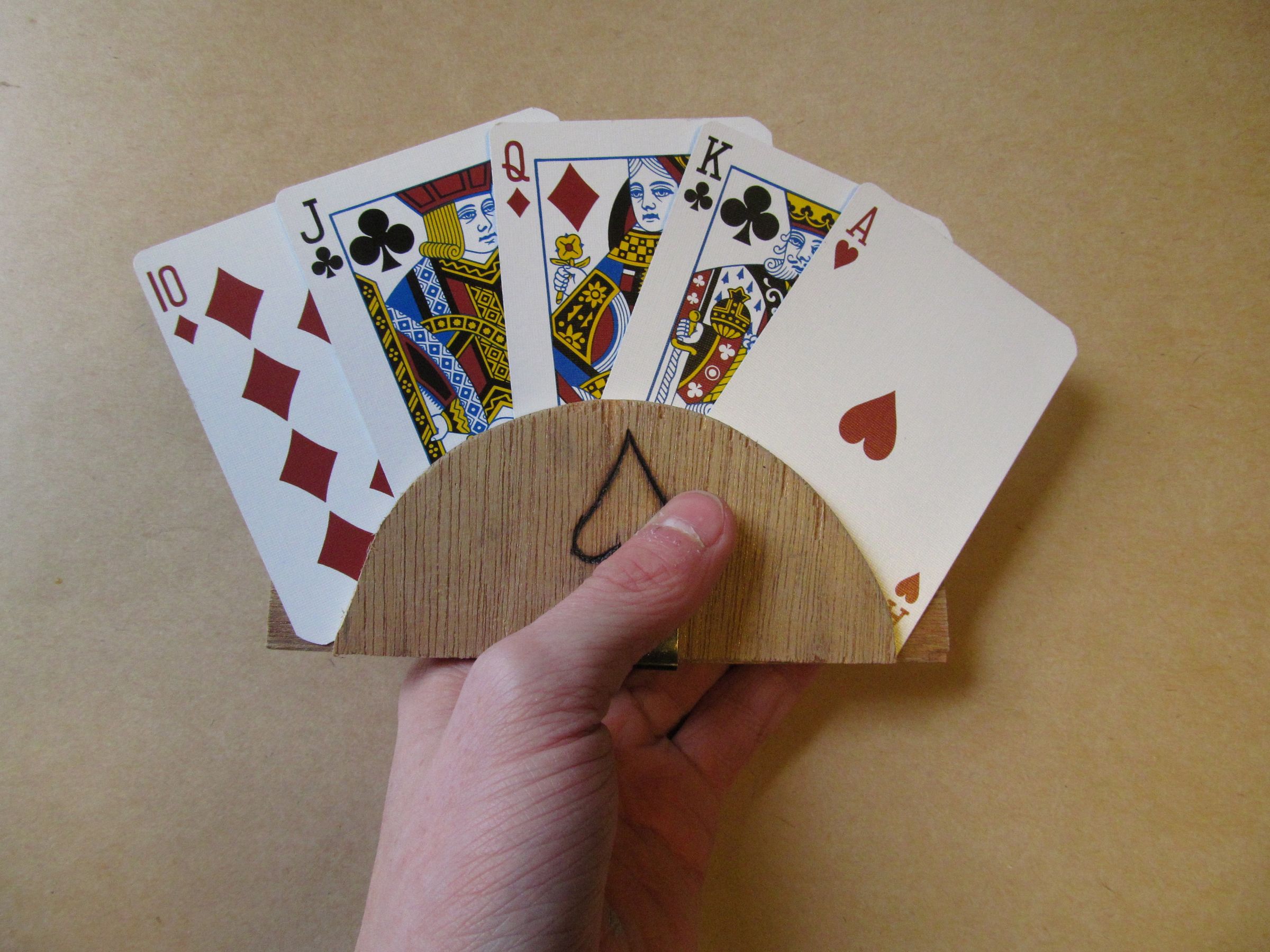 Custom Wooden Playing Card Holder