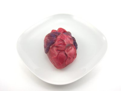 Paint the Heart With Food Coloring