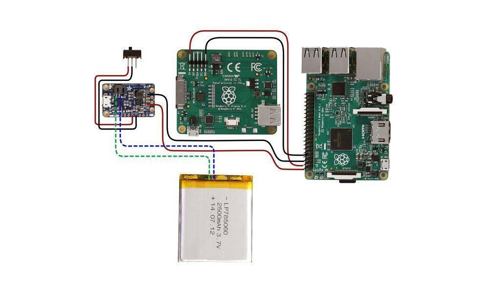 Solder Solid Core Wire Connections to Raspberry Pi and Connect LiPo Battery to PowerBoost1000