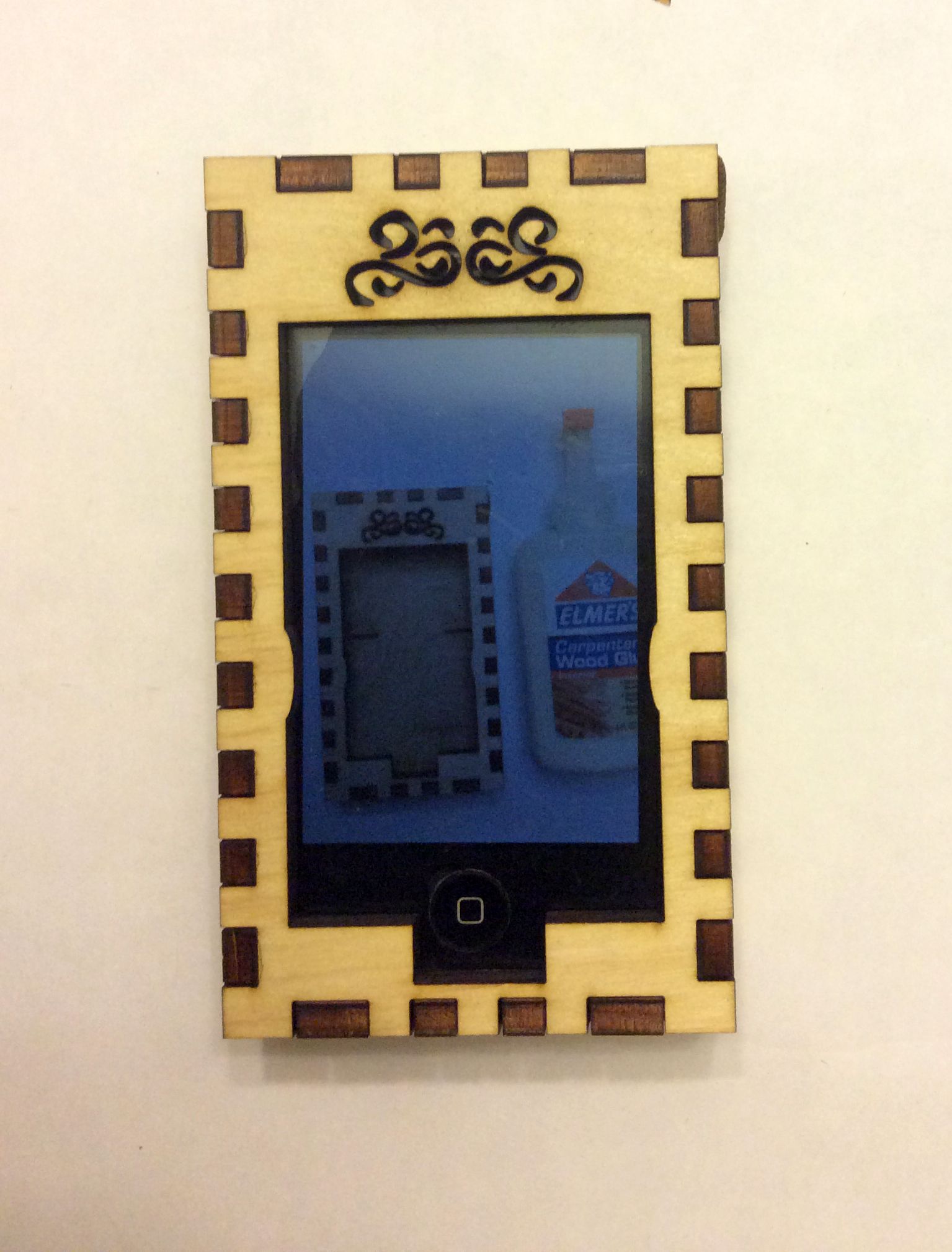 Laser Cut Wood Cell Phone Holder. "I Made It at Techshop"