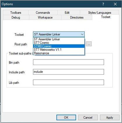 Setup ST Visual Develop With the Cosmic STM8 Compiler : 11 Steps ...