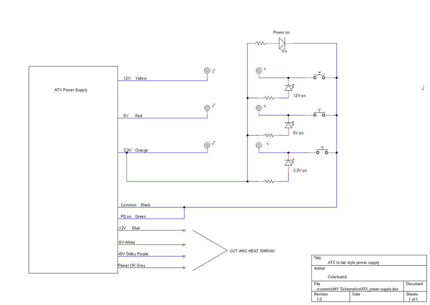 Computer Power Supply to Lab Power Supply Conversion V2.0