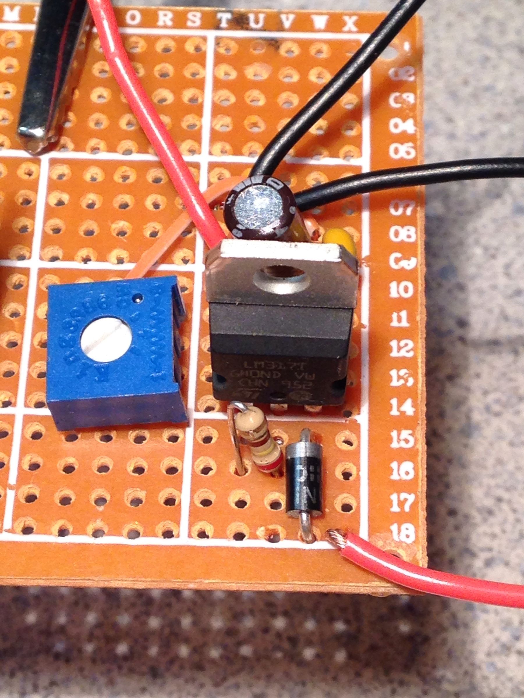 Wiring an Adjustable Voltage Regulator