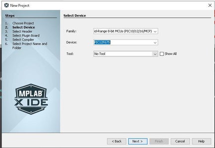Create MPLAB X IDE Project