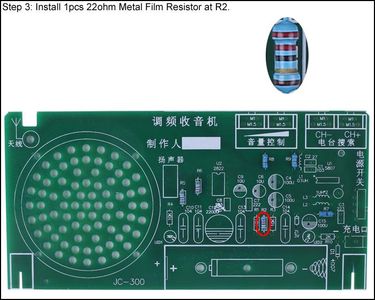 1pcs 22ohm Metal Film Resistor