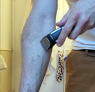 Removing Armpit, Facial and Arm Hair (If Applicable)
