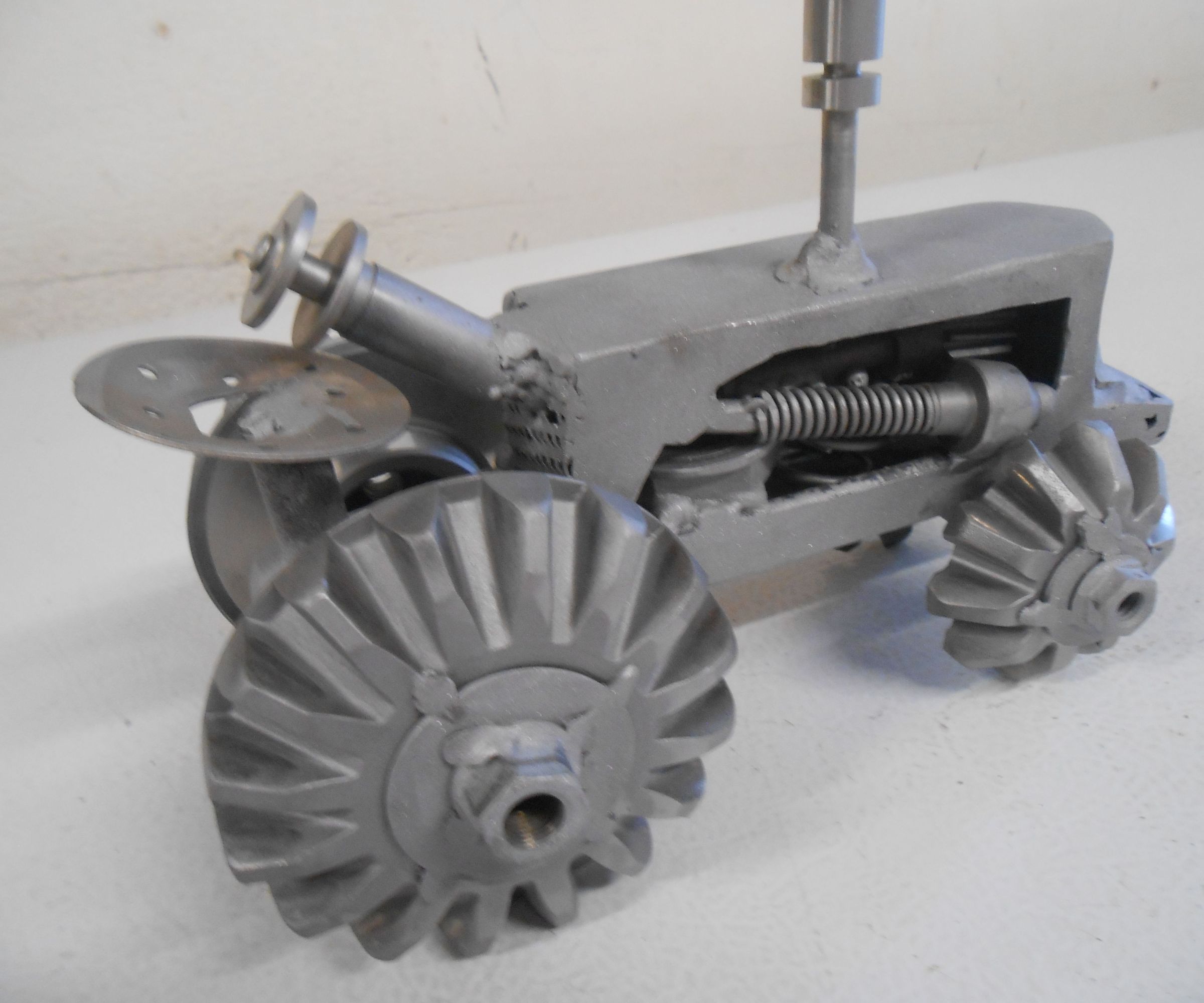 DIY Custom Metal Art Tractor