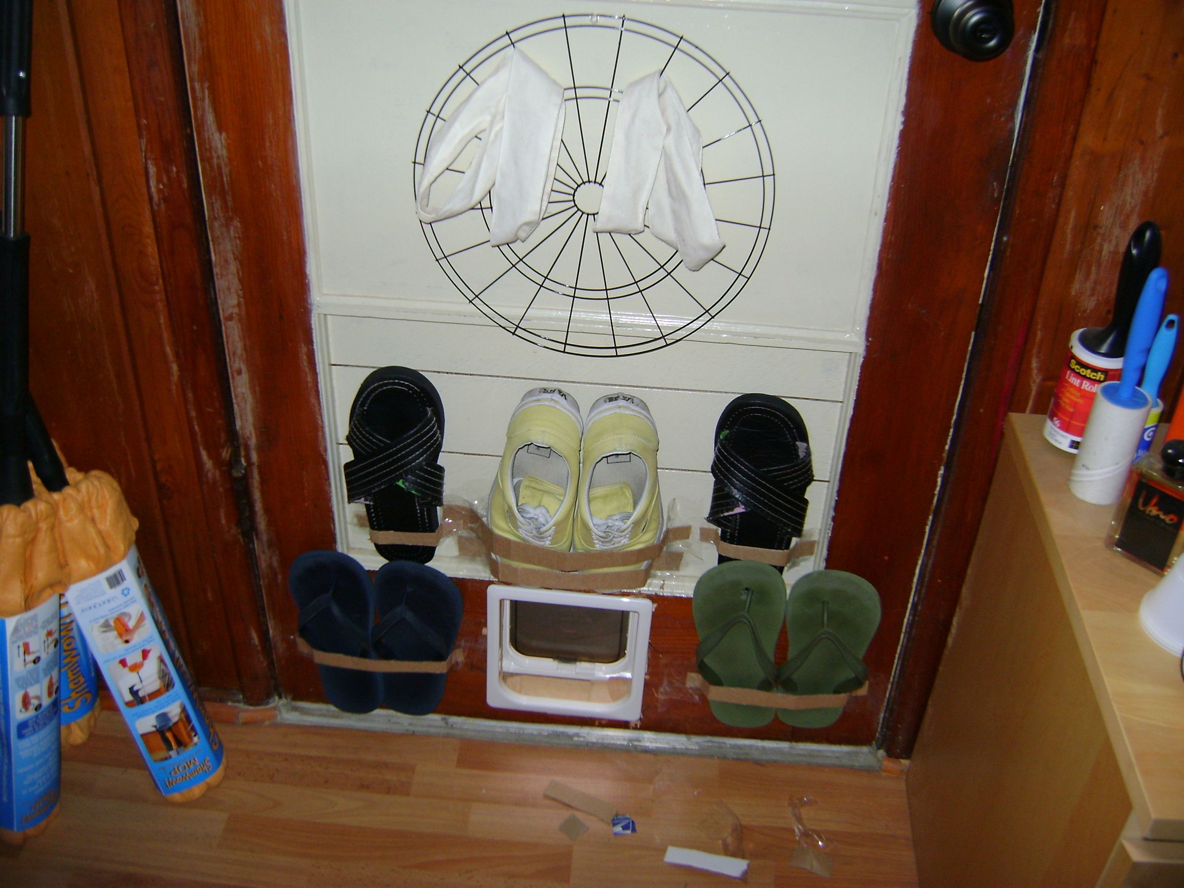 Turn Any Door Into a Shoe Rack