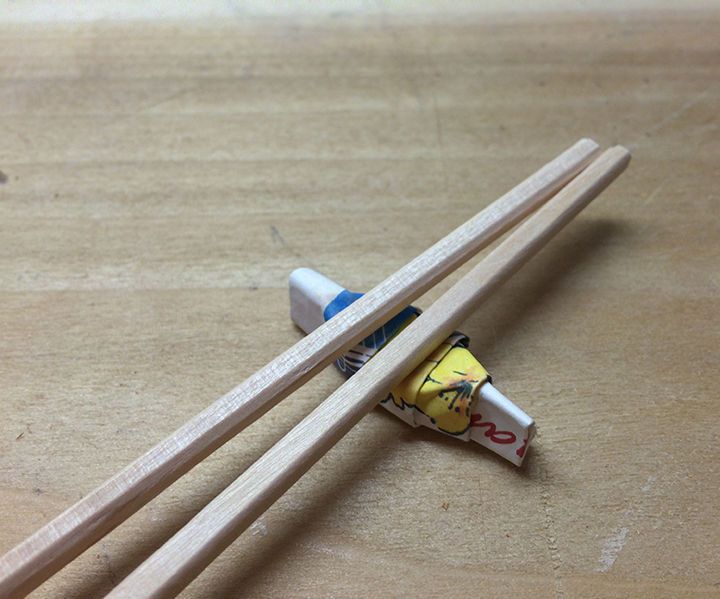 Chopstick Rest From Chopstick Wrapper