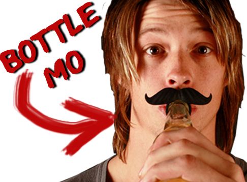 Beardo BeerMO Bottle Mustache!