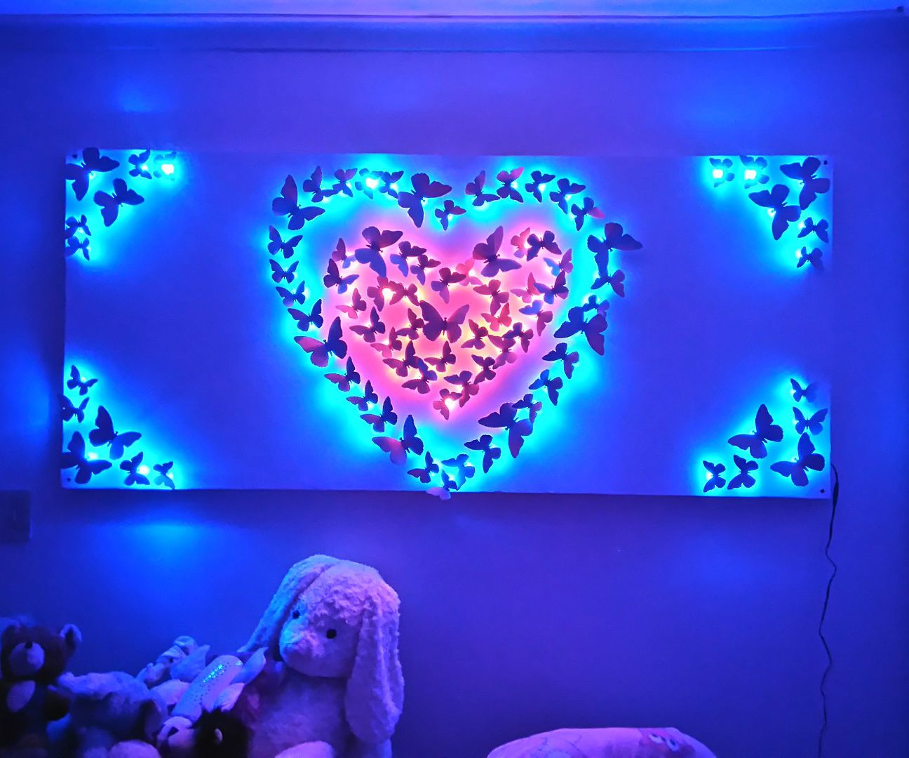 Floating LED Butterflies