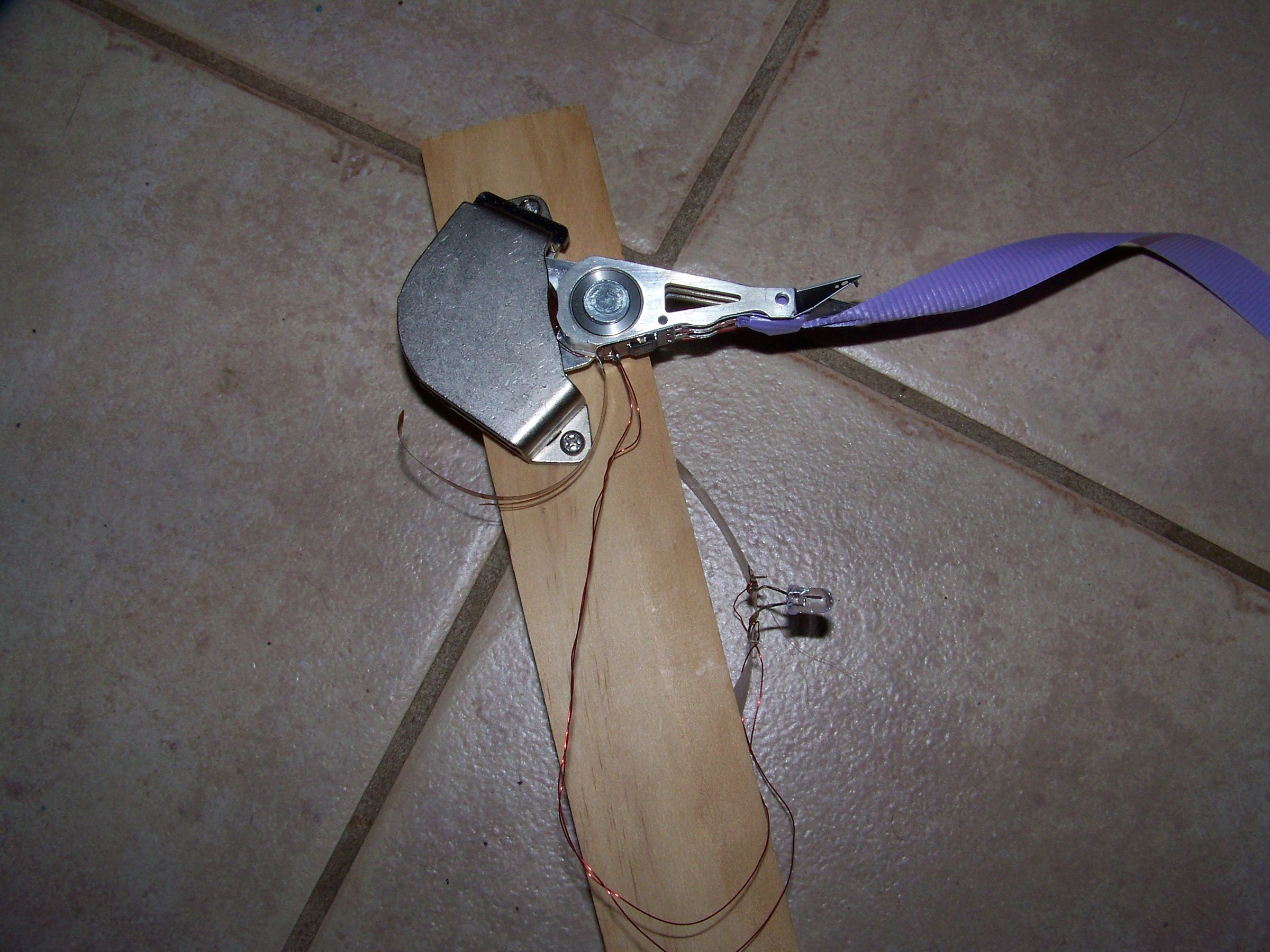 Windbelt From Hard Drive Voice Coil and Magnets