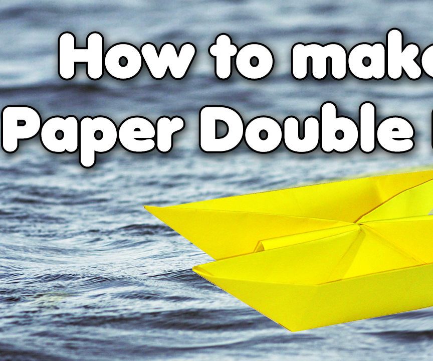 How to Make a Paper Double Boat for Kids