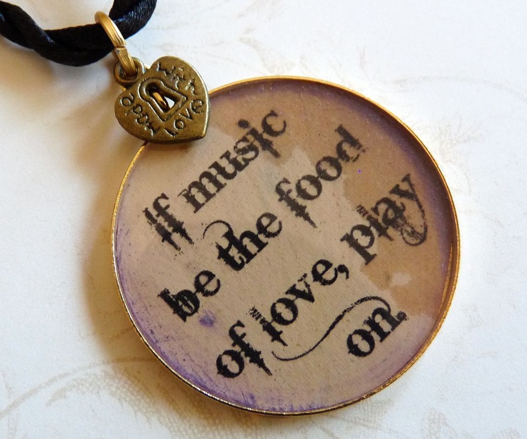 Shakespeare Quote Pendants
