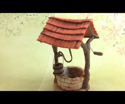 Rustic Well/ Polymer Clay (Fimo Soft) 